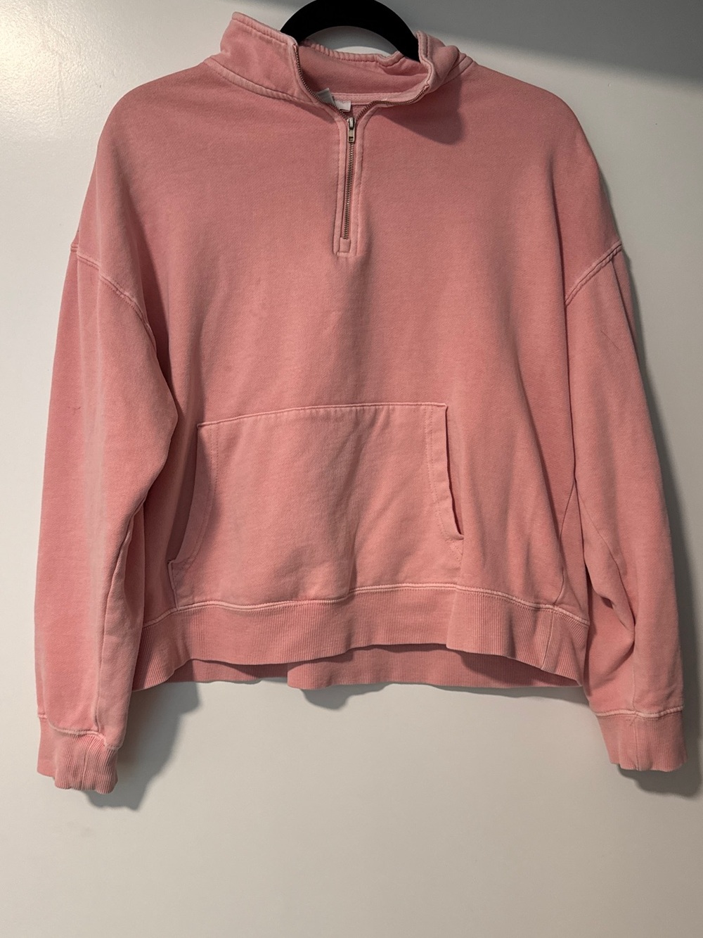 dip Pink Half-Zip Cowl Sweatshirt